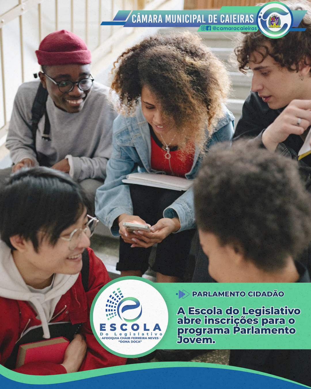 Notícia: Câmara de Caieiras abre inscrições para o Parlamento Jovem 2026